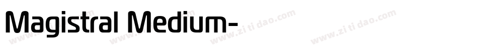Magistral Medium字体转换